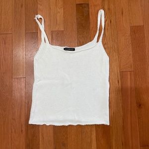 BRANDY MELVILLE WHITE KNIT TANK